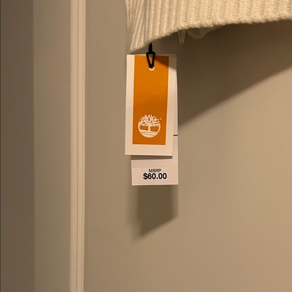 Timberland Checkered Scarf in Brown and White - Picture 2 of 4